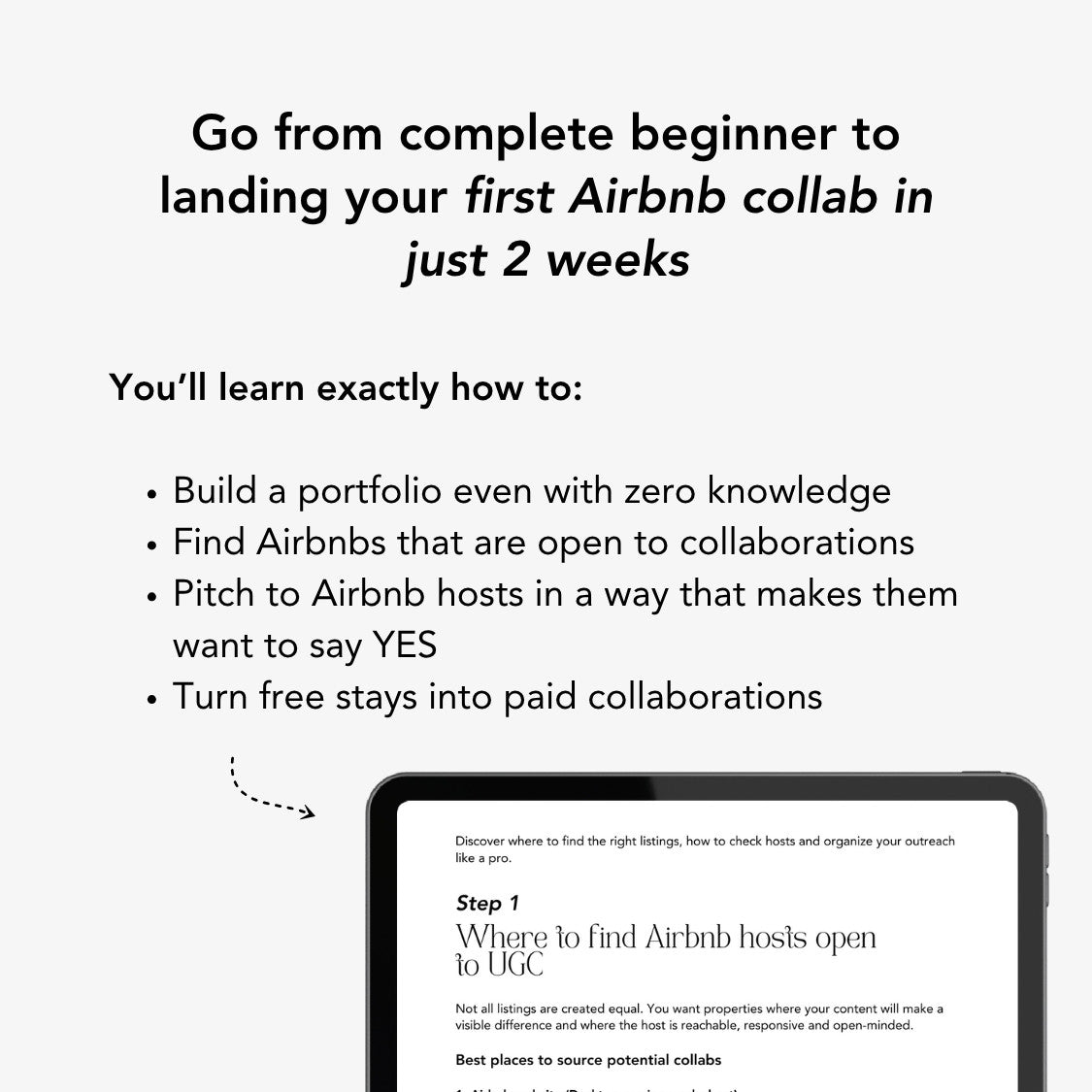 Get Airbnbs Collabs | Starter Kit + Pitch Template